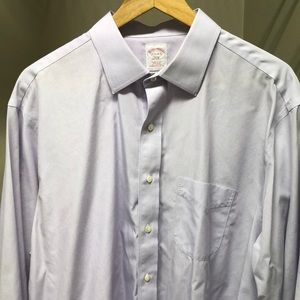 Brooks Brothers 17.5 34/35 purple button up